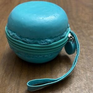 Blue Macaron Coin Purse